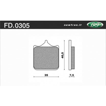 Newfren SWM SM 500-650 R 16-20 Touring Brake Pads
