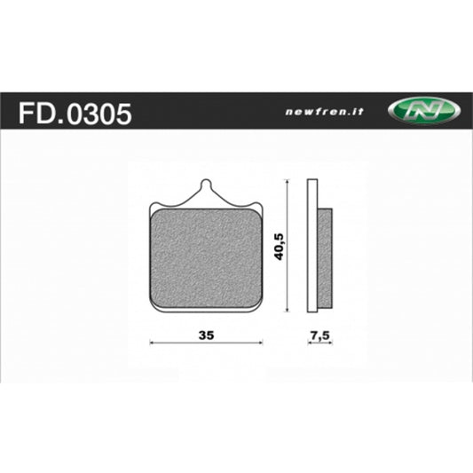Newfren SWM SM 500-650 R 16-20 Touring Brake Pads